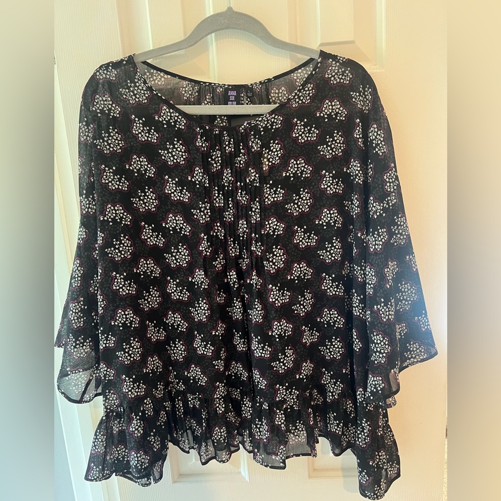 Anna Sui gorgeous floaty top - size L